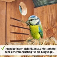 Vogelhaus NaturNest Satteldach wetterfest und robust