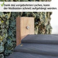Vogelhaus NaturNest Satteldach wetterfest und robust