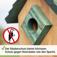 Vogelhaus NaturNest Satteldach wetterfest und robust