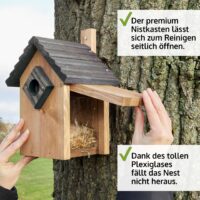 Vogelhaus NaturNest Satteldach wetterfest und robust