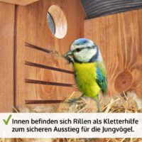 Vogelhaus NaturNest Satteldach wetterfest und robust