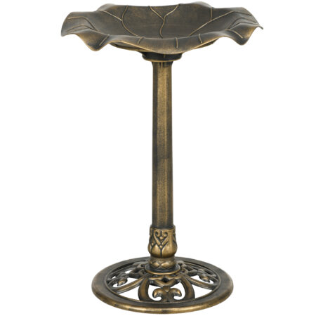 Vogeltränke winterfest stabil für den Garten Vintage Design Bronze