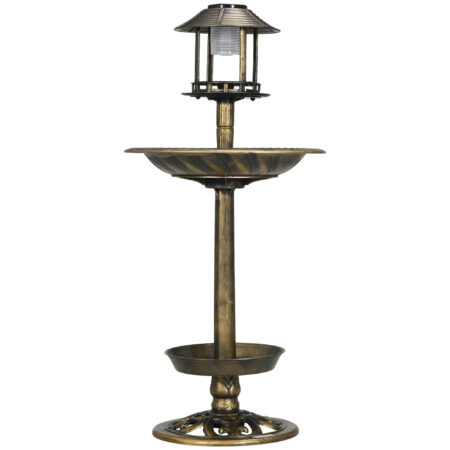 Vogeltränke Vogelhaus wetterfest Vintage bronzefarben