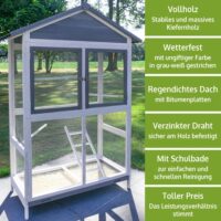 Vogelvoliere Aria wetterfest groß und pflegeleicht