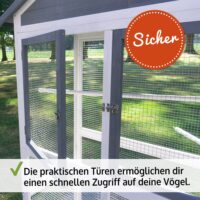 Vogelvoliere Aria wetterfest groß und pflegeleicht