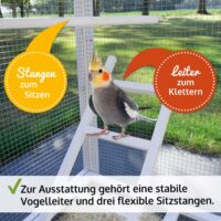 Vogelvoliere Aria wetterfest groß und pflegeleicht