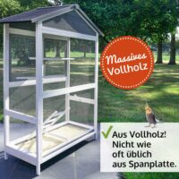 Vogelvoliere Aria wetterfest groß und pflegeleicht