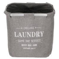 Wäschesammler Laundry Wäschebox mit Netz 1 Fach 56x49x30cm 82l grau