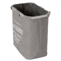 Wäschesammler Laundry Wäschebox mit Netz 1 Fach 56x49x30cm 82l grau
