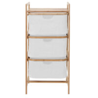 Wäschesammler Wäschekorb Badregal 78l Bambus