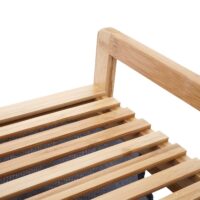 Wäschesammler Wäschekorb Badregal 78l Bambus