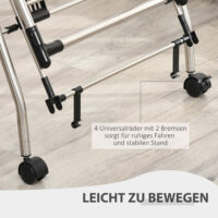 Grosser klappbarer Wäscheständer mit Teleskopstangen