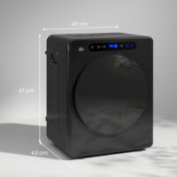 Wäschetrockner kompakt mit 6 Programmen und Touch-Bedienung 3kg