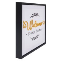 Wandbild Set Holz Leinwand Sprüche Family Home 4-teilig 30x30 cm