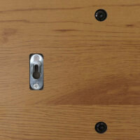 Wandgarderobe 2 Kleiderstangen 4 Haken skandinavisch 20x80x27cm natur