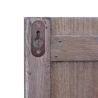 Wandgarderobe Garderobenpaneel 6 Haken 91x60cm dunkelgrau shabby