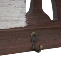 Wandgarderobe Garderobenpaneel Landhaus Holz Metall Home