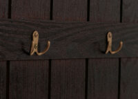 Wandgarderobe Garderobenpaneel Paulownia 7 Haken 86x60cm braun