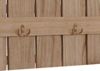 Wandgarderobe Garderobenpaneel Paulownia 7 Haken 86x60cm natur