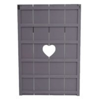 Wandgarderobe Garderobenpaneel Shabby-Look 8 Haken 91x60cm grau-blau Home