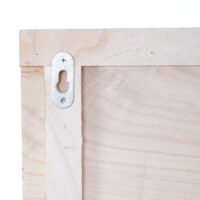 Wandgarderobe Garderobenpaneel Shabby-Look 8 Haken 60x90cm naturbraun Family