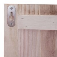 Wandgarderobe Garderobenpaneel Shabby-Look 8 Haken 91x60cm naturbraun Home