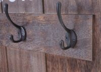 Wandgarderobe Garderobenpaneel Shabby-Look 91x60cm braun shabby Welcome