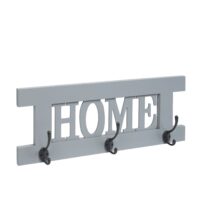 Wandgarderobe Garderobenpaneel Shabby-Look Vintage 55x21cm grau-blau Home