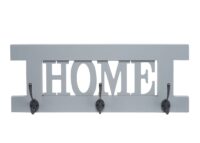 Wandgarderobe Garderobenpaneel Shabby-Look Vintage 55x21cm grau-blau Home