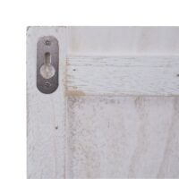 Wandgarderobe mit Pinnwand Garderobenpaneel 8 Haken 91x60cm weiss shabby