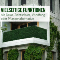 Künstliches Pflanzen Wandpaneel 1 m² für Terrasse und Balkon