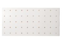Wandpaneel Wandregal Steckboard Lochplatte 4 Ebenen 100x50cm weiss