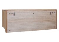 Wandregal Garderobe mit 3 Staufächern 5 Haken 30x80x20cm naturbraun