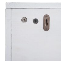 Wandregal Garderobe mit 3 Staufächern 5 Haken 30x80x20cm weiss shabby