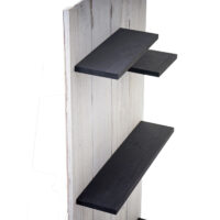 Wandregal JAM-C65 6 Ebenen 110x50x14cm Massivholz Vintage weiss