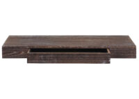 Wandregal JAM-H37 Schweberegal Schublade 8x80x25cm braun shabby