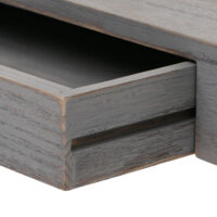 Wandregal JAM-H37 Schweberegal Schublade 8x80x25cm grau shabby