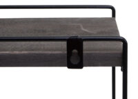 Wandregal JAM-K77 Küchenregal Industrial 50x35x17cm Holz Metall dunkelgrau