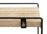 Wandregal JAM-K77 Küchenregal Industrial 50x35x17cm Holz Metall natur