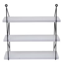 Wandregal JAM-K78 Schweberegal 3 Regalböden 40x40x13cm weiss