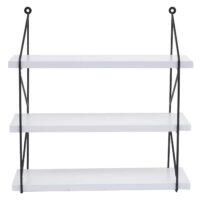 Wandregal JAM-K78 Schweberegal 3 Regalböden 40x40x13cm weiss