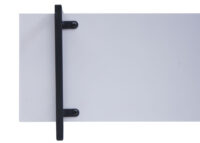 Wandregal JAM-K78 Schweberegal 60x60x18cm weiss Metall schwarz