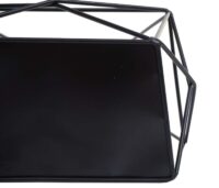 Wandregal JAM-K79 Dekoregal Küchenregal 44x23x11cm Metall schwarz