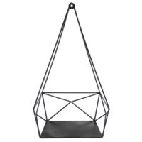 Wandregal JAM-K79 Dekoregal Küchenregal 44x23x11cm Metall schwarz