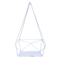 Wandregal JAM-K79 Dekoregal Küchenregal 44x23x11cm Metall weiss