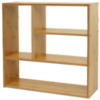 Wandregal JAM-M22 Schweberegal 4 Fächer 50x50x15cm Bambus