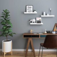 Wandregal Schweberegal 3er-Set Weiss.