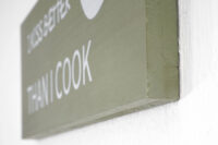 Wandschild Dekoschild Holzschild Shabby-Look Vintage 40cm Kiss