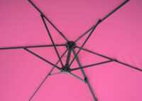 Wandschirm Ampelschirm Balkonschirm 3m neigbar pink-rosarot