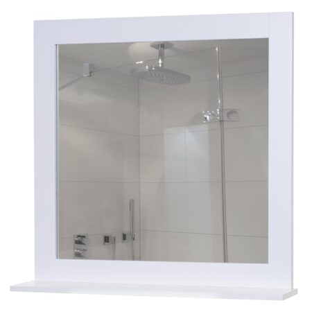 Wandspiegel Badspiegel mit Ablage Landhaus 58x59x12cm weiss